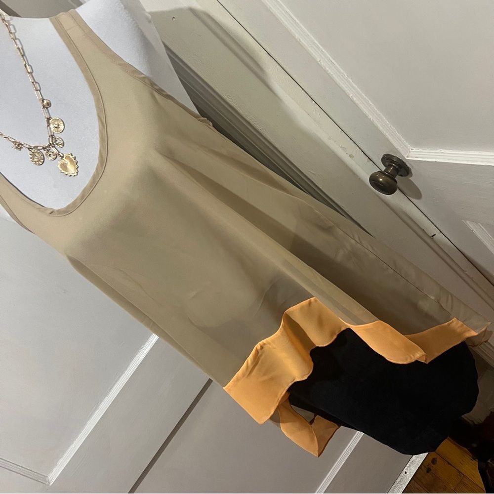 Mezzanine Women's Medium Sheer Racerback Highlow Tank